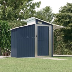 vidaXL Cobertizo de jardín acero galvanizado antracita 270x130x208,5cm
