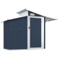 vidaXL Cobertizo de jardín acero galvanizado antracita 270x130x208,5cm vidaXL Cobertizo de jardín acero galvanizado antracita 270x130x208,5cm