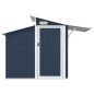 vidaXL Cobertizo de jardín acero galvanizado antracita 270x130x208,5cm vidaXL Cobertizo de jardín acero galvanizado antracita 270x130x208,5cm