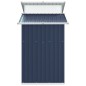 vidaXL Cobertizo de jardín acero galvanizado antracita 270x130x208,5cm vidaXL Cobertizo de jardín acero galvanizado antracita 270x130x208,5cm