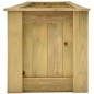 vidaXL Arriate de madera de pino impregnada 291x50x50 cm vidaXL Arriate de madera de pino impregnada 291x50x50 cm