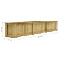 vidaXL Arriate de madera de pino impregnada 291x50x50 cm vidaXL Arriate de madera de pino impregnada 291x50x50 cm