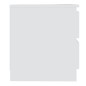 vidaXL Mesita de noche madera contrachapada blanco 50x39x43,5 cm