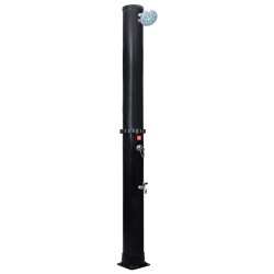 vidaXL Ducha solar de jardín con alcachofa y grifo 40 L