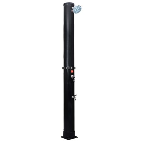 vidaXL Ducha solar de jardín con alcachofa y grifo 40 L