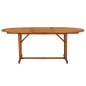vidaXL Mesa de jardín madera maciza de eucalipto 200x100x75 cm vidaXL Mesa de jardín madera maciza de eucalipto 200x100x75 cm