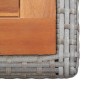 vidaXL Mesa de jardín ratán sintético y madera acacia gris antracita vidaXL Mesa de jardín ratán sintético y madera acacia gris antracita