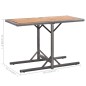 vidaXL Mesa de jardín ratán sintético y madera acacia gris antracita vidaXL Mesa de jardín ratán sintético y madera acacia gris antracita