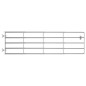 vidaXL Cancela de 5 barras para campo acero plateado (115-300)x90 cm vidaXL Cancela de 5 barras para campo acero plateado (115-300)x90 cm