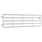 vidaXL Cancela de 5 barras para campo acero plateado (115-300)x90 cm vidaXL Cancela de 5 barras para campo acero plateado (115-300)x90 cm