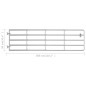 vidaXL Cancela de 5 barras para campo acero plateado (115-300)x90 cm vidaXL Cancela de 5 barras para campo acero plateado (115-300)x90 cm