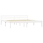 vidaXL Estructura de cama de madera maciza de pino blanco 160x200 cm vidaXL Estructura de cama de madera maciza de pino blanco 160x200 cm
