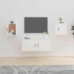 vidaXL Muebles para TV de pared 2 uds blanco 40x34,5x40 cm