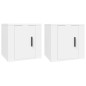 vidaXL Muebles para TV de pared 2 uds blanco 40x34,5x40 cm