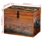 vidaXL Caja de almacenamiento madera maciza reciclada vidaXL Caja de almacenamiento madera maciza reciclada