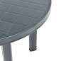 vidaXL Mesa de jardín de plástico verde 89 cm