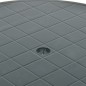 vidaXL Mesa de jardín de plástico verde 89 cm