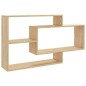 vidaXL Estantes pared madera contrachapada color roble 104x20x58,5 cm vidaXL Estantes pared madera contrachapada color roble 104x20x58,5 cm