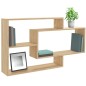 vidaXL Estantes pared madera contrachapada color roble 104x20x58,5 cm vidaXL Estantes pared madera contrachapada color roble 104x20x58,5 cm