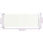 vidaXL Toldo lateral retráctil de jardín crema 117x300 cm