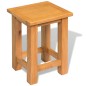 vidaXL Mesa auxiliar de madera maciza de roble 27x24x37 cm vidaXL Mesa auxiliar de madera maciza de roble 27x24x37 cm