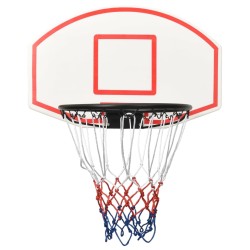 vidaXL Tablero de baloncesto polietileno blanco 71x45x2 cm