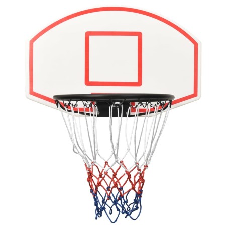 vidaXL Tablero de baloncesto polietileno blanco 71x45x2 cm