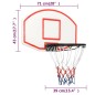 vidaXL Tablero de baloncesto polietileno blanco 71x45x2 cm vidaXL Tablero de baloncesto polietileno blanco 71x45x2 cm
