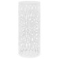 vidaXL Paragüero diseño de hojas acero blanco vidaXL Paragüero diseño de hojas acero blanco