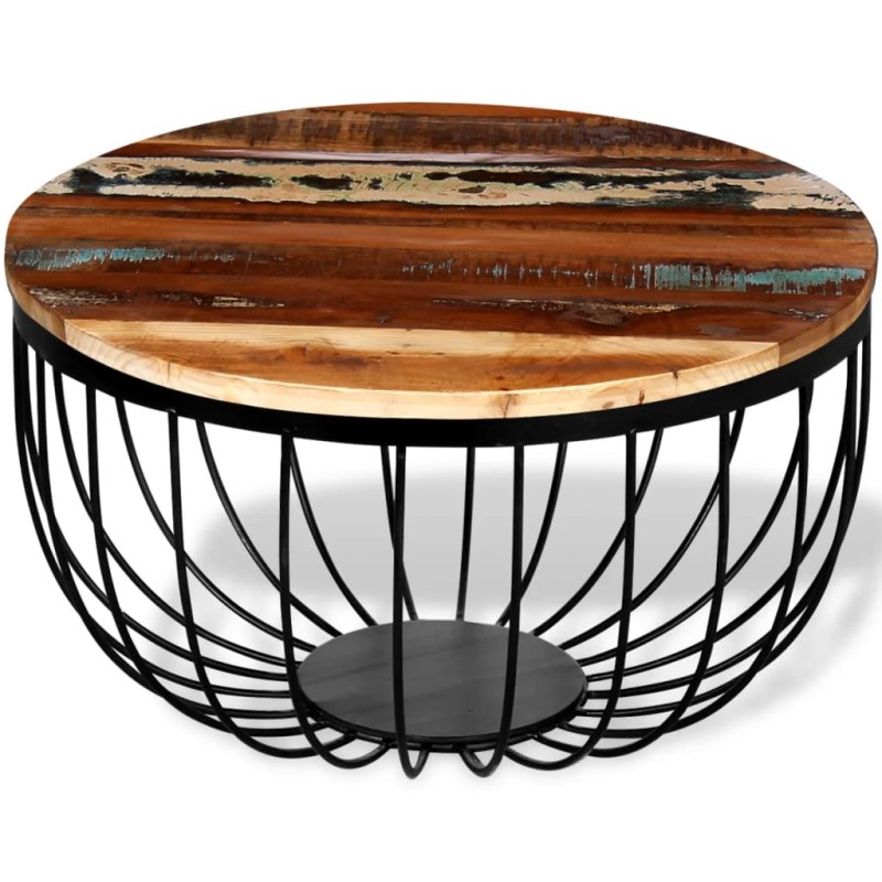 vidaXL Mesa de centro de madera reciclada maciza vidaXL Mesa de centro de madera reciclada maciza