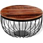 vidaXL Mesa de centro de madera reciclada maciza vidaXL Mesa de centro de madera reciclada maciza