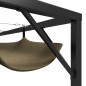 vidaXL Cenador de jardín con techo retráctil gris taupe 3x3m 180 g/m² vidaXL Cenador de jardín con techo retráctil gris taupe 3x3m 180 g/m²