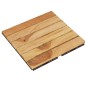 vidaXL Baldosas de terraza 10 uds madera maciza teca patrón vertical vidaXL Baldosas de terraza 10 uds madera maciza teca patrón vertical