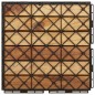 vidaXL Baldosas de terraza 10 uds madera maciza teca patrón vertical vidaXL Baldosas de terraza 10 uds madera maciza teca patrón vertical