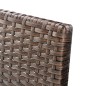 vidaXL Set muebles de jardín 3 pzas y cojines ratán sintético marrón vidaXL Set muebles de jardín 3 pzas y cojines ratán sintético marrón