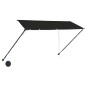 vidaXL Toldo retráctil con LED gris antracita 350x150 cm vidaXL Toldo retráctil con LED gris antracita 350x150 cm