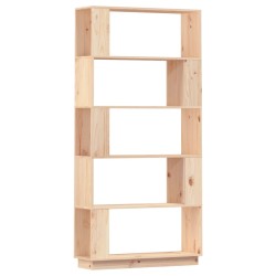 vidaXL Estantería/divisor de espacios madera maciza pino 80x25x163,5cm