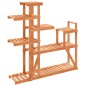 vidaXL Soporte para flores de madera maciza abeto 110x25x111 cm vidaXL Soporte para flores de madera maciza abeto 110x25x111 cm