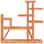 vidaXL Soporte para flores de madera maciza abeto 110x25x111 cm vidaXL Soporte para flores de madera maciza abeto 110x25x111 cm
