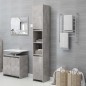 vidaXL Armario de baño contrachapada gris hormigón 30x30x183,5 cm vidaXL Armario de baño contrachapada gris hormigón 30x30x183,5 cm