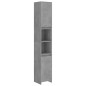 vidaXL Armario de baño contrachapada gris hormigón 30x30x183,5 cm vidaXL Armario de baño contrachapada gris hormigón 30x30x183,5 cm
