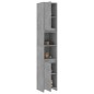 vidaXL Armario de baño contrachapada gris hormigón 30x30x183,5 cm vidaXL Armario de baño contrachapada gris hormigón 30x30x183,5 cm