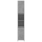 vidaXL Armario de baño contrachapada gris hormigón 30x30x183,5 cm vidaXL Armario de baño contrachapada gris hormigón 30x30x183,5 cm