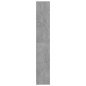 vidaXL Armario de baño contrachapada gris hormigón 30x30x183,5 cm vidaXL Armario de baño contrachapada gris hormigón 30x30x183,5 cm