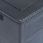 vidaXL Caja de almacenamiento de jardín 320 L negro vidaXL Caja de almacenamiento de jardín 320 L negro