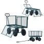 vidaXL Carrito de mano de jardín verde 350 kg vidaXL Carrito de mano de jardín verde 350 kg