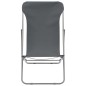 vidaXL Sillas de playa plegables 2 unidades acero y tela oxford gris vidaXL Sillas de playa plegables 2 unidades acero y tela oxford gris