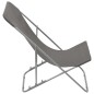 vidaXL Sillas de playa plegables 2 unidades acero y tela oxford gris vidaXL Sillas de playa plegables 2 unidades acero y tela oxford gris
