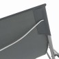 vidaXL Sillas de playa plegables 2 unidades acero y tela oxford gris vidaXL Sillas de playa plegables 2 unidades acero y tela oxford gris