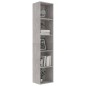 vidaXL Estantería madera contrachapada gris hormigón 40x30x189 cm vidaXL Estantería madera contrachapada gris hormigón 40x30x189 cm